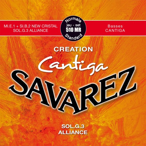 Savarez Creation Cantiga 510MR — vidēja sprieguma klasiskās ģitāras stīgu komplekts