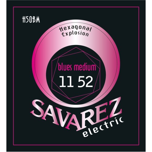 Savarez Hexagonal Explosion H50BM — elektriskās ģitāras stīgu komplekts 11–52 Savarez Hexagonal Explosion H50BM — elektriskās ģitāras stīgu komplekts 11–52