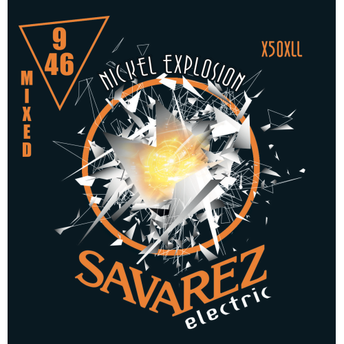 Savarez Nickel Explosion X50XLL — elektriskās ģitāras stīgu komplekts 9–46