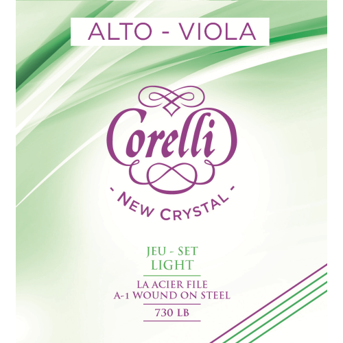 Corelli New Crystal 730LB — zema sprieguma alta stīgu komplekts