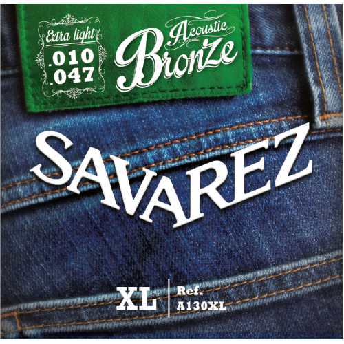 Savarez Acoustic Bronze A130XL — akustiskās ģitāras stīgu komplekts 10–47