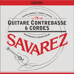 Savarez 6CB640RL — Contrabass 6 Strings Guitar 6Cb640Rl stīgu komplekts Savarez 6CB640RL — Contrabass 6 Strings Guitar 6Cb640Rl stīgu komplekts