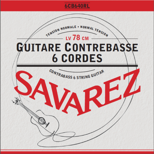 Savarez 6CB640RL — Contrabass 6 Strings Guitar 6Cb640Rl stīgu komplekts Savarez 6CB640RL — Contrabass 6 Strings Guitar 6Cb640Rl stīgu komplekts