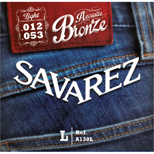 Savarez Acoustic Bronze A130L — akustiskās ģitāras stīgu komplekts 12–53