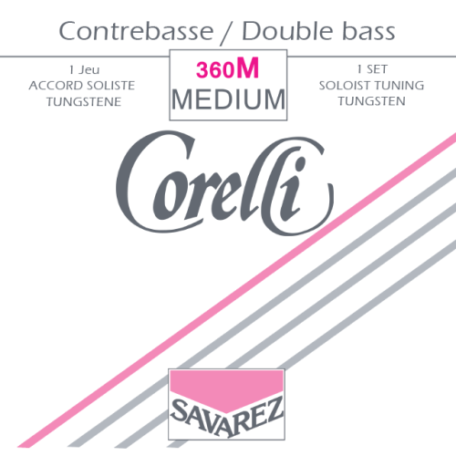 Corelli Tungsten Solo 360M — kontrabasa stīgu komplekts Corelli Tungsten Solo 360M — kontrabasa stīgu komplekts