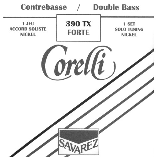 Corelli Nickel Solo 390TX — kontrabasa stīgu komplekts