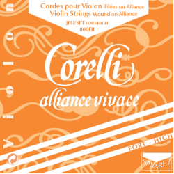 Corelli Alliance Vivace 800FB — augsta sprieguma vijoles stīgu komplekts