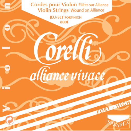 Corelli Alliance Vivace 800F — augsta sprieguma vijoles stīgu komplekts