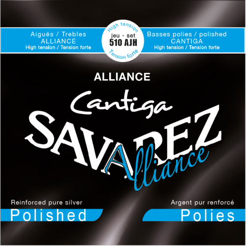 Savarez Alliance Cantiga Polished 510AJH — augsta sprieguma klasiskās ģitāras stīgu komplekts Savarez Alliance Cantiga Polished 510AJH — augsta sprieguma klasiskās ģitāras stīgu komplekts
