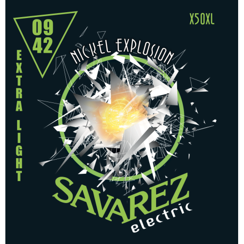 Savarez Nickel Explosion X50XL — elektriskās ģitāras stīgu komplekts 9–42