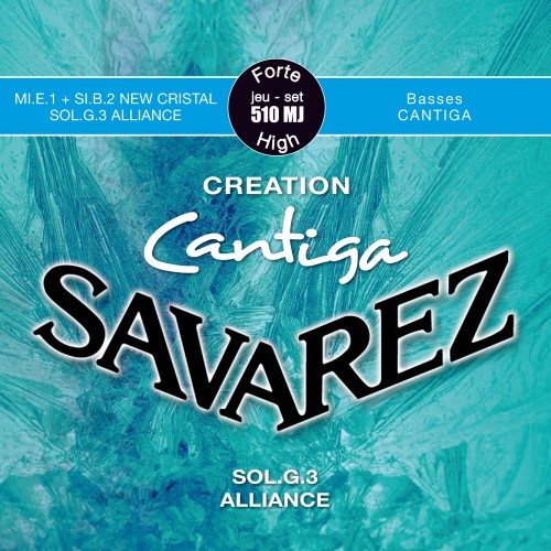 Savarez Creation Cantiga 510MJ — augsta sprieguma klasiskās ģitāras stīgu komplekts