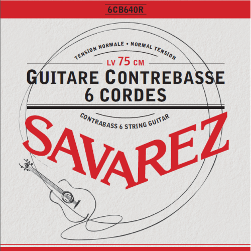 Savarez 6CB640R — Guitare Contrebasse 6 Cordes 6Cb640R stīgu komplekts