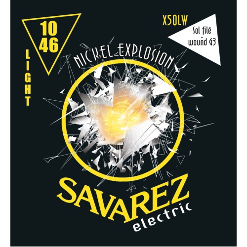 Savarez Nickel Explosion Wound G X50LW — elektriskās ģitāras stīgu komplekts 10–46