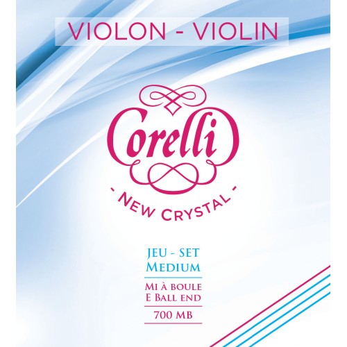 Corelli New Crystal 700MB — vidēja sprieguma vijoles stīgu komplekts Corelli New Crystal 700MB — vidēja sprieguma vijoles stīgu komplekts
