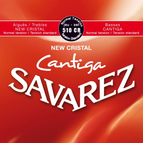 Savarez New Cristal Cantiga 510CR — vidēja sprieguma klasiskās ģitāras stīgu komplekts