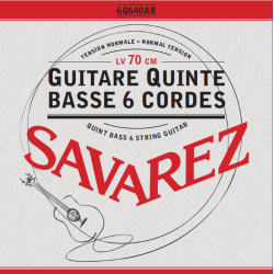 Savarez 6Q640AR — Quint Bass 6 Strings Guitar (Bariton) Normal Tension 6Q640Ar stīgu komplekts Savarez 6Q640AR — Quint Bass 6 Strings Guitar (Bariton) Normal Tension 6Q640Ar stīgu komplekts