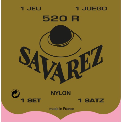 Savarez Traditional 520R — vidēja sprieguma klasiskās ģitāras stīgu komplekts