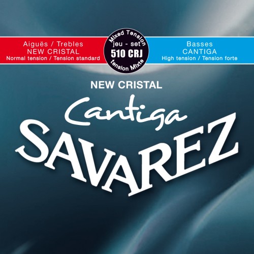 Savarez New Cristal Cantiga 510CRJ — jaukta sprieguma klasiskās ģitāras stīgu komplekts Savarez New Cristal Cantiga 510CRJ — jaukta sprieguma klasiskās ģitāras stīgu komplekts