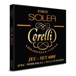 Corelli Solea 680F — augsta sprieguma čella stīgu komplekts