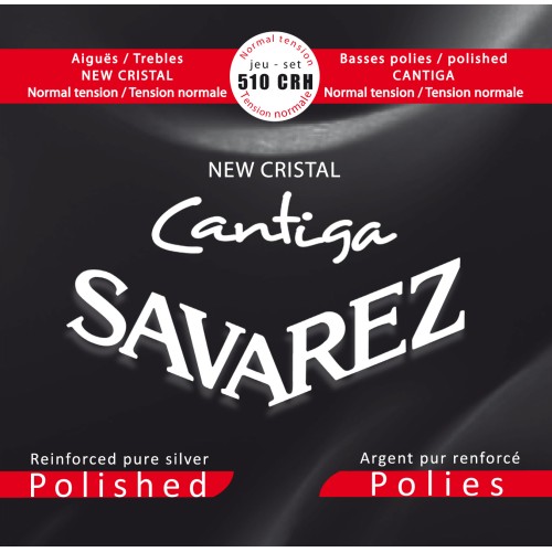 Savarez New Cristal Cantiga Polished 510CRH — vidēja sprieguma klasiskās ģitāras stīgu komplekts