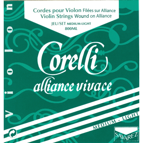 Corelli Alliance Vivace 800ML — vidēji zema sprieguma vijoles stīgu komplekts