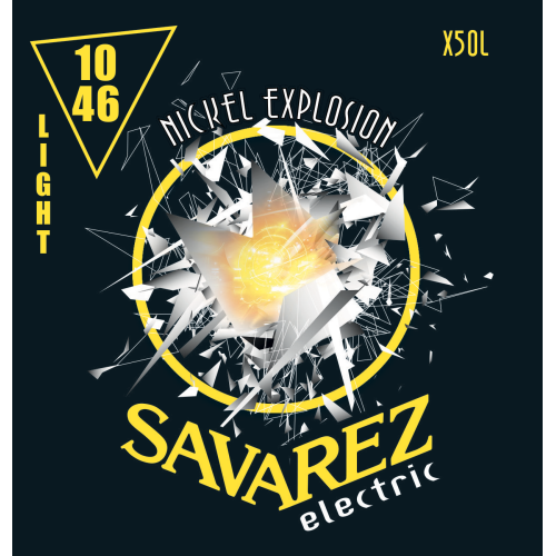 Savarez Nickel Explosion X50L — elektriskās ģitāras stīgu komplekts 10–46