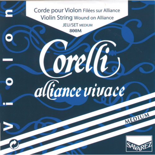 Corelli Alliance Vivace 800M — vidēja sprieguma vijoles stīgu komplekts Corelli Alliance Vivace 800M — vidēja sprieguma vijoles stīgu komplekts