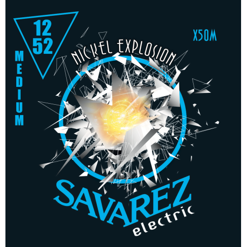 Savarez Nickel Explosion X50M — elektriskās ģitāras stīgu komplekts 12–52