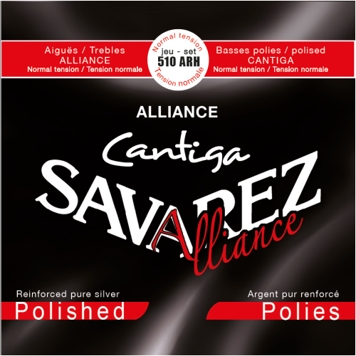 Savarez Alliance Cantiga Polished 510ARH — vidēja sprieguma klasiskās ģitāras stīgu komplekts