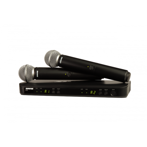 Shure BLX288E/SM58-M17 — bezvadu rokas mikrofonu sistēma Shure BLX288E/SM58-M17 — bezvadu rokas mikrofonu sistēma