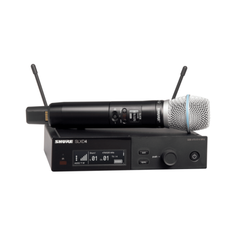 Shure SLXD24E/B87A-H56 — bezvadu rokas mikrofonu sistēma Shure SLXD24E/B87A-H56 — bezvadu rokas mikrofonu sistēma