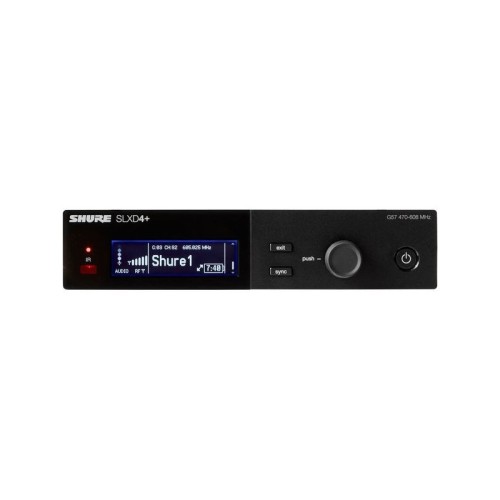 Shure SLXD4+E-G65 — bezvadu uztvērējs Shure SLXD4+E-G65 — bezvadu uztvērējs