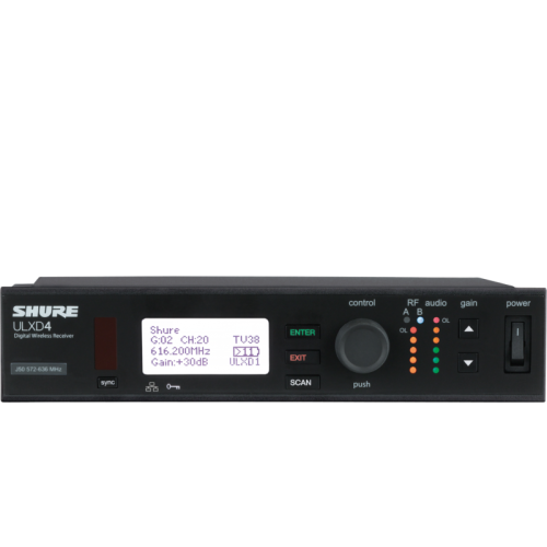 Shure ULXD4E-K51 — bezvadu uztvērējs Shure ULXD4E-K51 — bezvadu uztvērējs