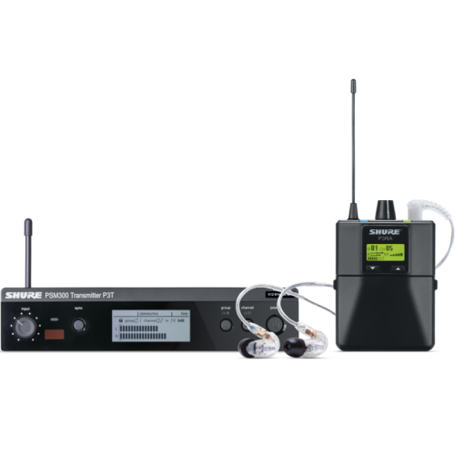 Shure P3TERA215CL-K3E — bezvadu ausu monitoringa komplekts Shure P3TERA215CL-K3E — bezvadu ausu monitoringa komplekts