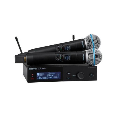 Shure SLXD24D+E/B58-G65 — bezvadu rokas mikrofonu sistēma Shure SLXD24D+E/B58-G65 — bezvadu rokas mikrofonu sistēma