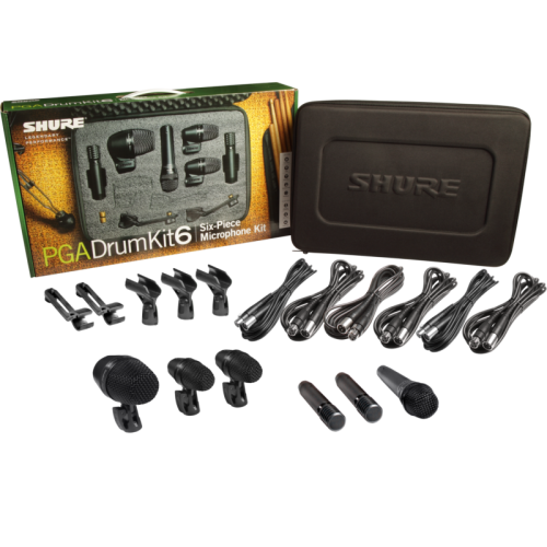 Shure PGADRUMKIT6 — mikrofonu komplekts Shure PGADRUMKIT6 — mikrofonu komplekts