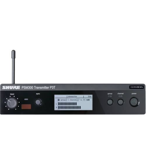 Shure P3TE-K3E — personīgā monitoringa raidītājs Shure P3TE-K3E — personīgā monitoringa raidītājs