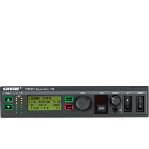 Shure P9TE-G7E — personīgā monitoringa raidītājs Shure P9TE-G7E — personīgā monitoringa raidītājs
