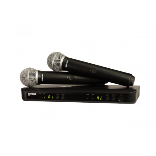 Shure BLX288E/PG58-M17 — bezvadu rokas mikrofonu sistēma Shure BLX288E/PG58-M17 — bezvadu rokas mikrofonu sistēma