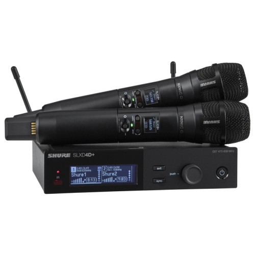 Shure SLXD24D+E/N8C-G65 — bezvadu rokas mikrofonu sistēma Shure SLXD24D+E/N8C-G65 — bezvadu rokas mikrofonu sistēma