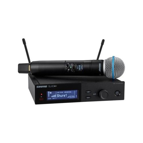 Shure SLXD24+E/B58-G65 — bezvadu rokas mikrofonu sistēma Shure SLXD24+E/B58-G65 — bezvadu rokas mikrofonu sistēma