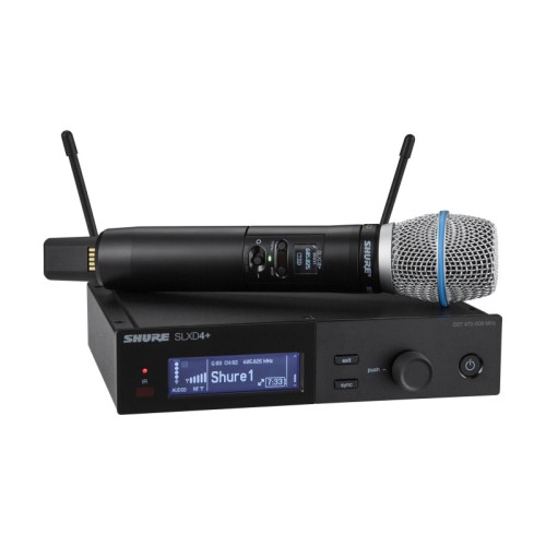 Shure SLXD24+E/B87A-G65 — bezvadu rokas mikrofonu sistēma Shure SLXD24+E/B87A-G65 — bezvadu rokas mikrofonu sistēma