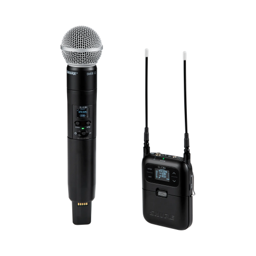 Shure SLXD25+/58-G65 — portatīva SM58 bezvadu sistēma Shure SLXD25+/58-G65 — portatīva SM58 bezvadu sistēma