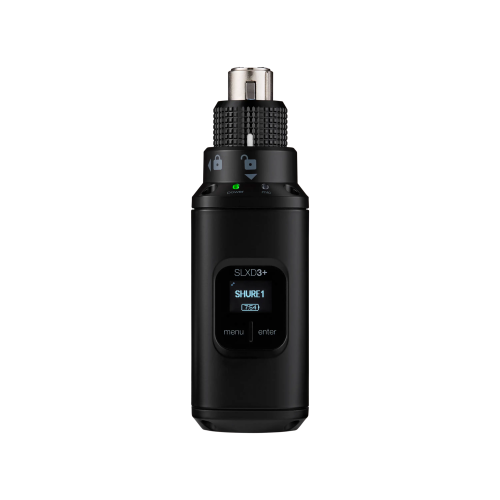 Shure SLXD3+-G65 — XLR plug-on raidītājs Shure SLXD3+-G65 — XLR plug-on raidītājs