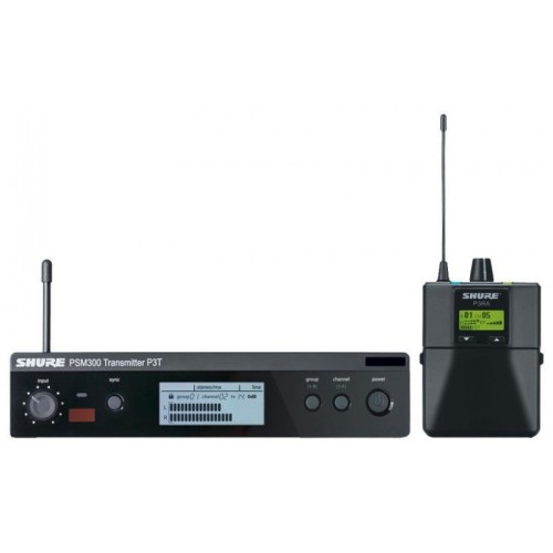 Shure P3TERA-K3E — bezvadu ausu monitoringa komplekts Shure P3TERA-K3E — bezvadu ausu monitoringa komplekts