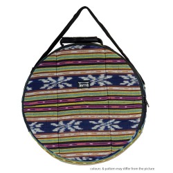 Terré Ikat 40 cm — šamaņu bungu soma, zila Terré Ikat 40 cm — šamaņu bungu soma, zila