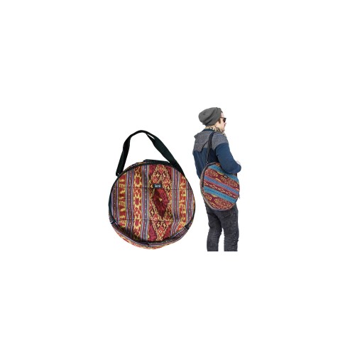 Terré Ikat 50 cm — šamaņu bungu soma, sarkana Terré Ikat 50 cm — šamaņu bungu soma, sarkana