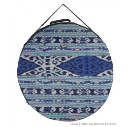 Terré Ikat 70 cm — šamaņu bungu soma, zila Terré Ikat 70 cm — šamaņu bungu soma, zila