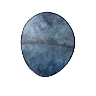 Terré 57 × 44 cm — ovāla šamaņu bunga, pelēka