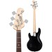Sterling By Music Man StingRay RAY4 Transparent Black Satin basģitāra